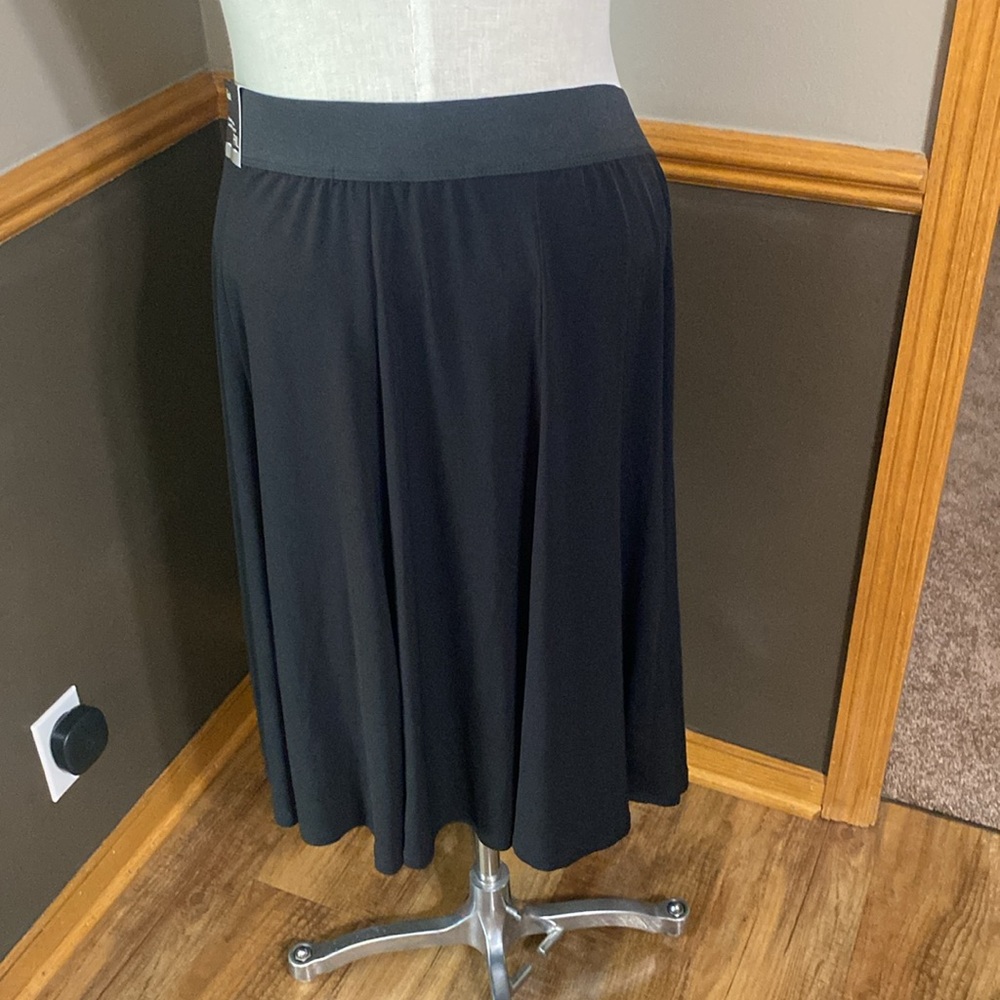 Alfani black flowy midi skirt size PXL - Picture 2 of 5